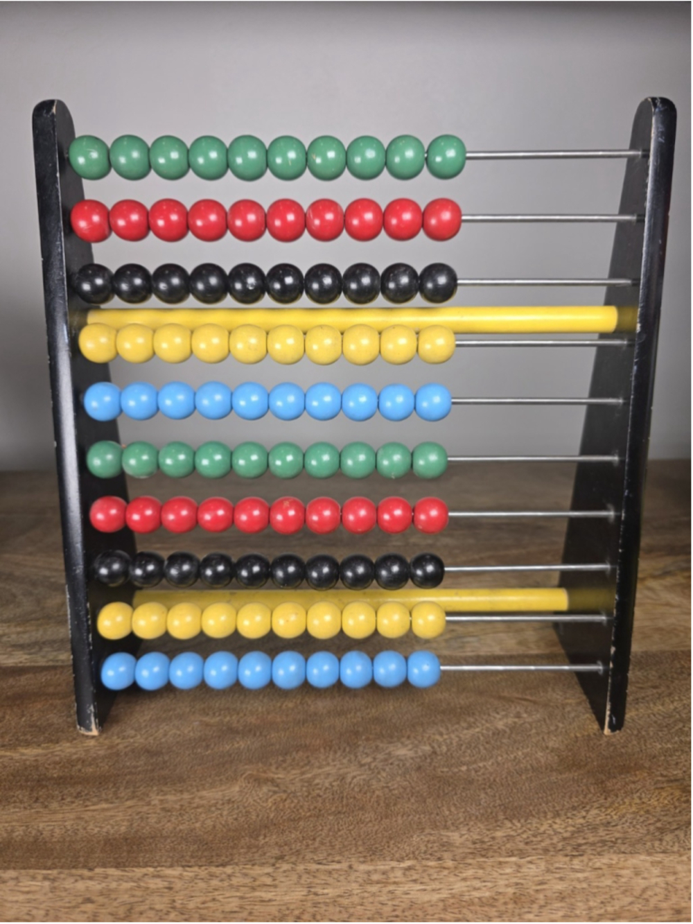 Vintage BRIO Abacus Made in Sweden 100 Bead Wood MCM Educational Toy Decor